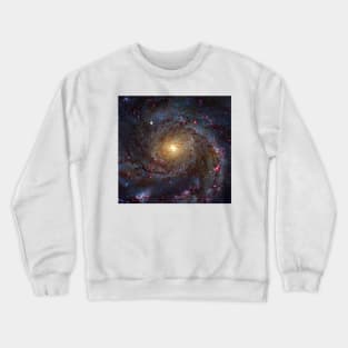 Pinwheel Galaxy, HST image (C030/0050) Crewneck Sweatshirt